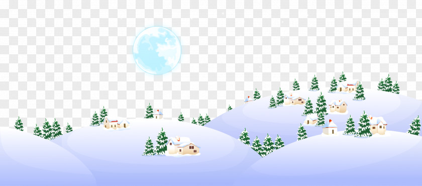 Cartoon Snow Background Icon PNG