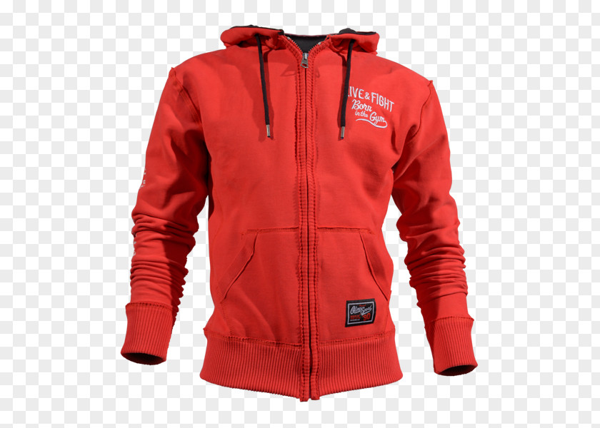 Red Hoodie Jacket Bluza Sweatjacke PNG