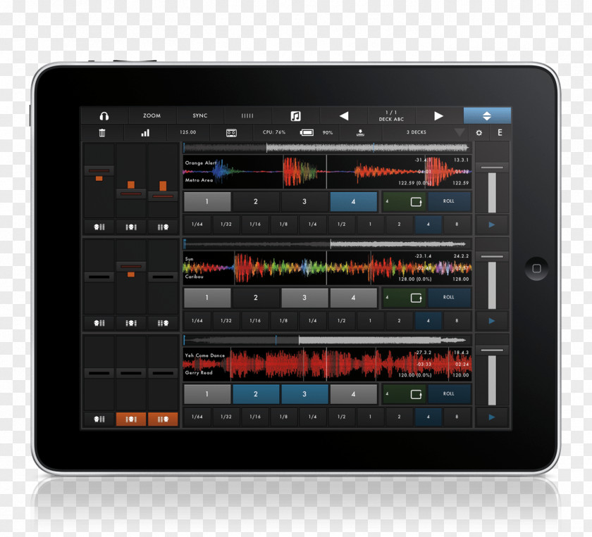 Turntable Disc Jockey Traktor IPad Mini 4 Numark Industries PNG