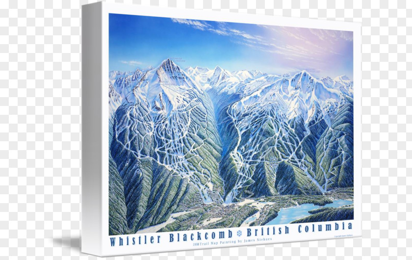 Whistler Blackcomb Mount Scenery Glacial Landform Imagekind Art PNG