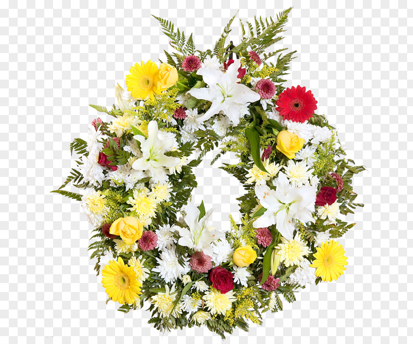 Flower Floral Design Wreath Cut Flowers Funeral PNG