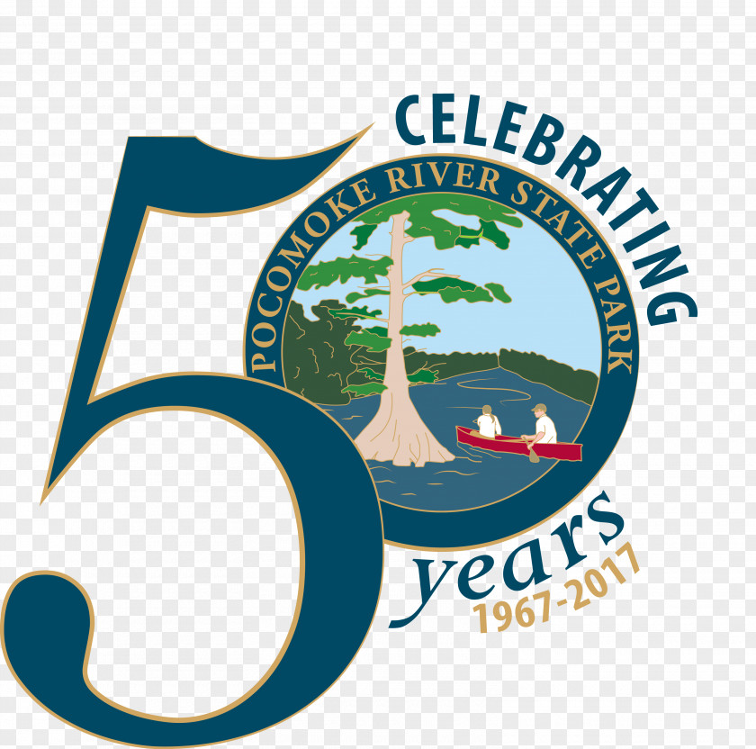 Golden Anniversary Creative Pocomoke State Forest Logo City River Park PNG