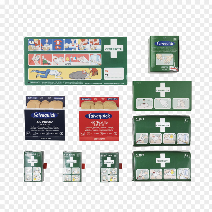 Naylon Cederroth First Aid Supplies Adhesive Bandage Kits Salvequick PNG