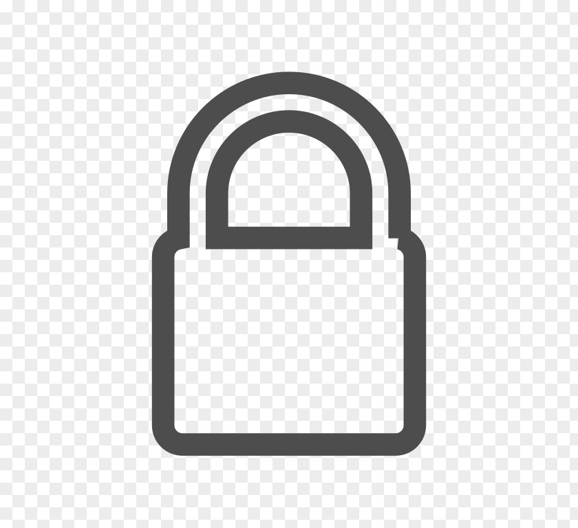 Padlock Product Design Font PNG