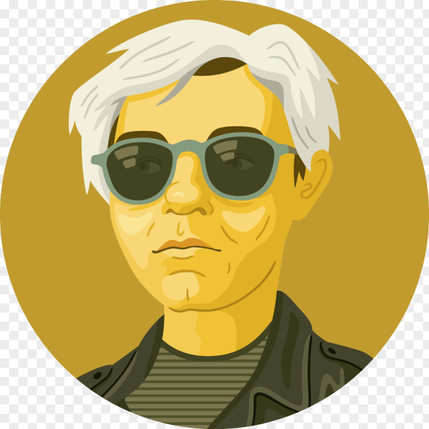 Popart Andy Warhol Art Portrait Illustrator PNG