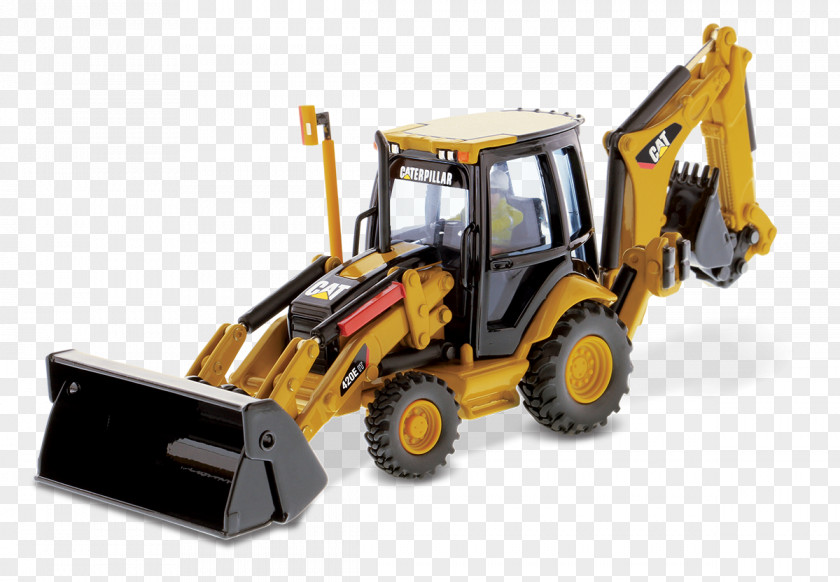Tractor Caterpillar Inc. Backhoe Loader Die-cast Toy PNG