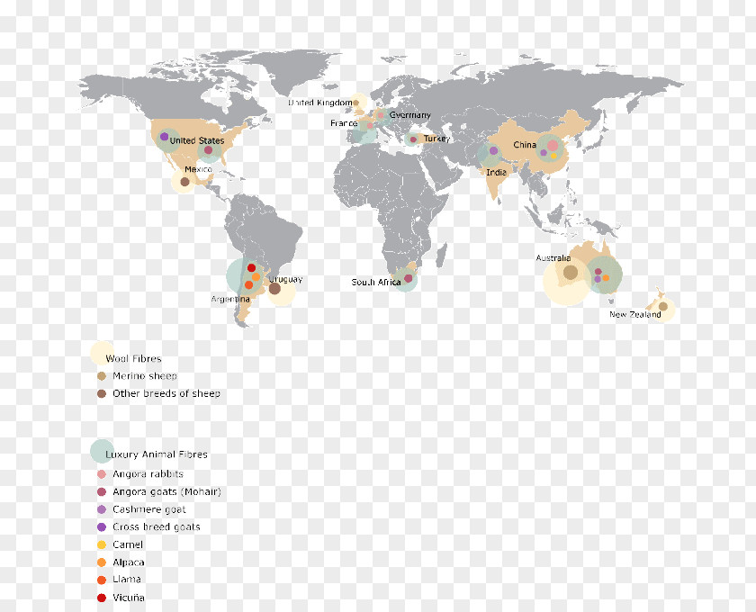 Wool World Map Globe PNG