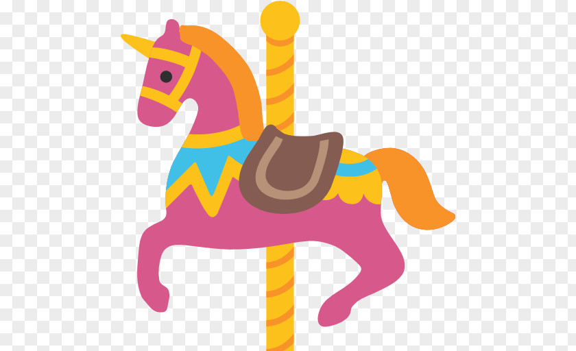 Carousel Vector Horse Emoji Clip Art PNG