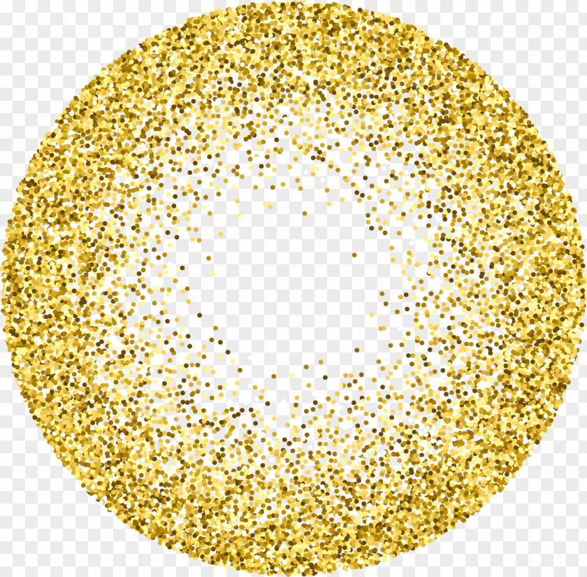Gold Sequins Glitter Stock Photography Circle PNG