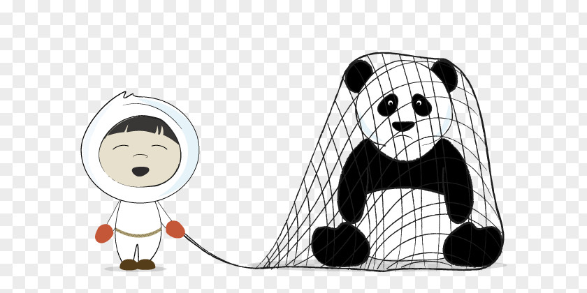 Google Panda Dog Cartoon PNG