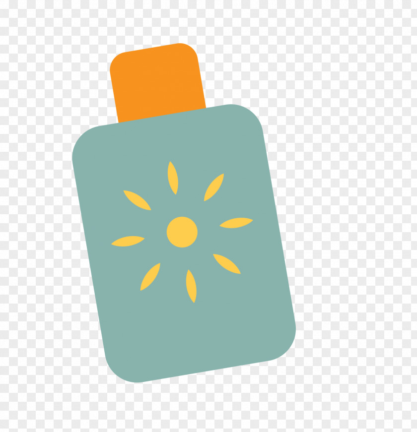 Square Sun Cream Sunscreen PNG