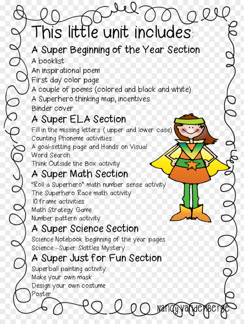 1st Grade Just Got Superhero Epic Poetry Narrative PNG