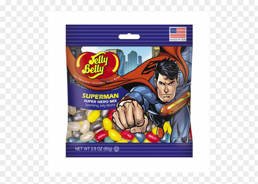 Jelly Belly Gelatin Dessert Superman The Candy Company Bean PNG