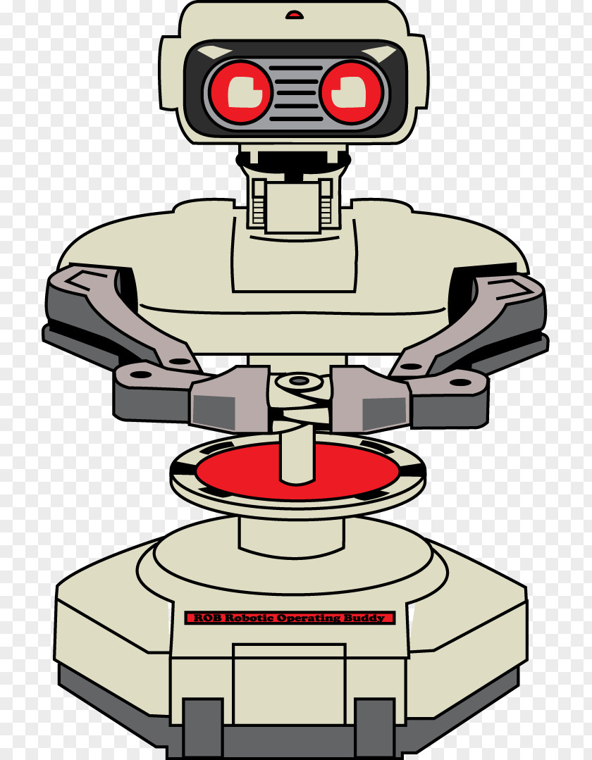 Nintendo R.O.B. Stack-Up Entertainment System Robot PNG