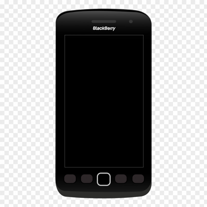Vector Black Mobile Phone Model Feature Smartphone Multimedia Device PNG