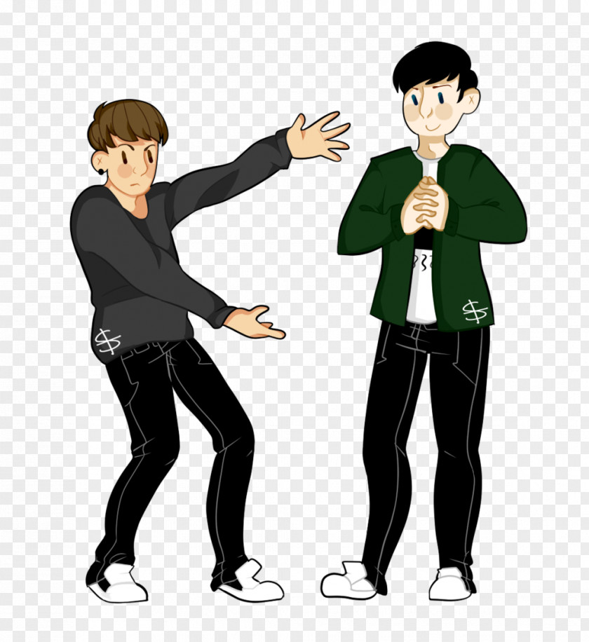 Dan And Phil Drawing Fan Art VidCon US PNG