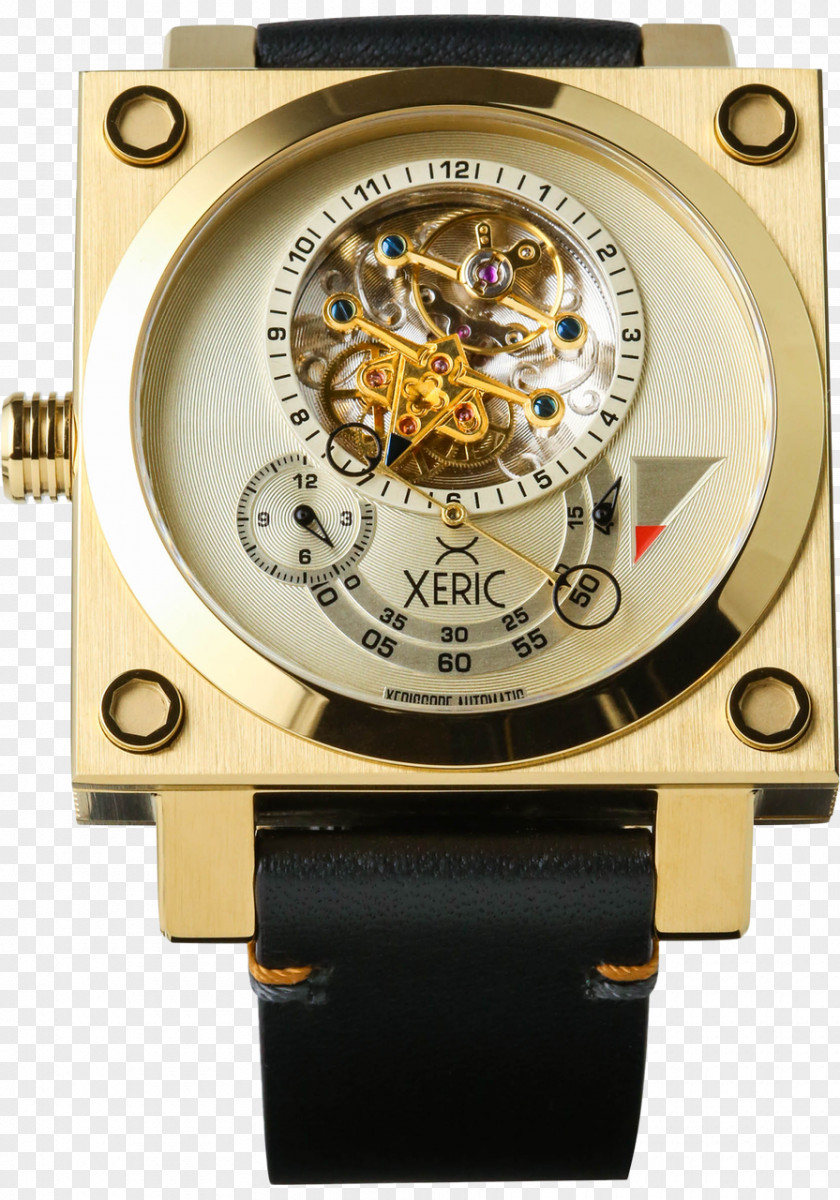 Watch Automatic Strap Gold Skeleton PNG