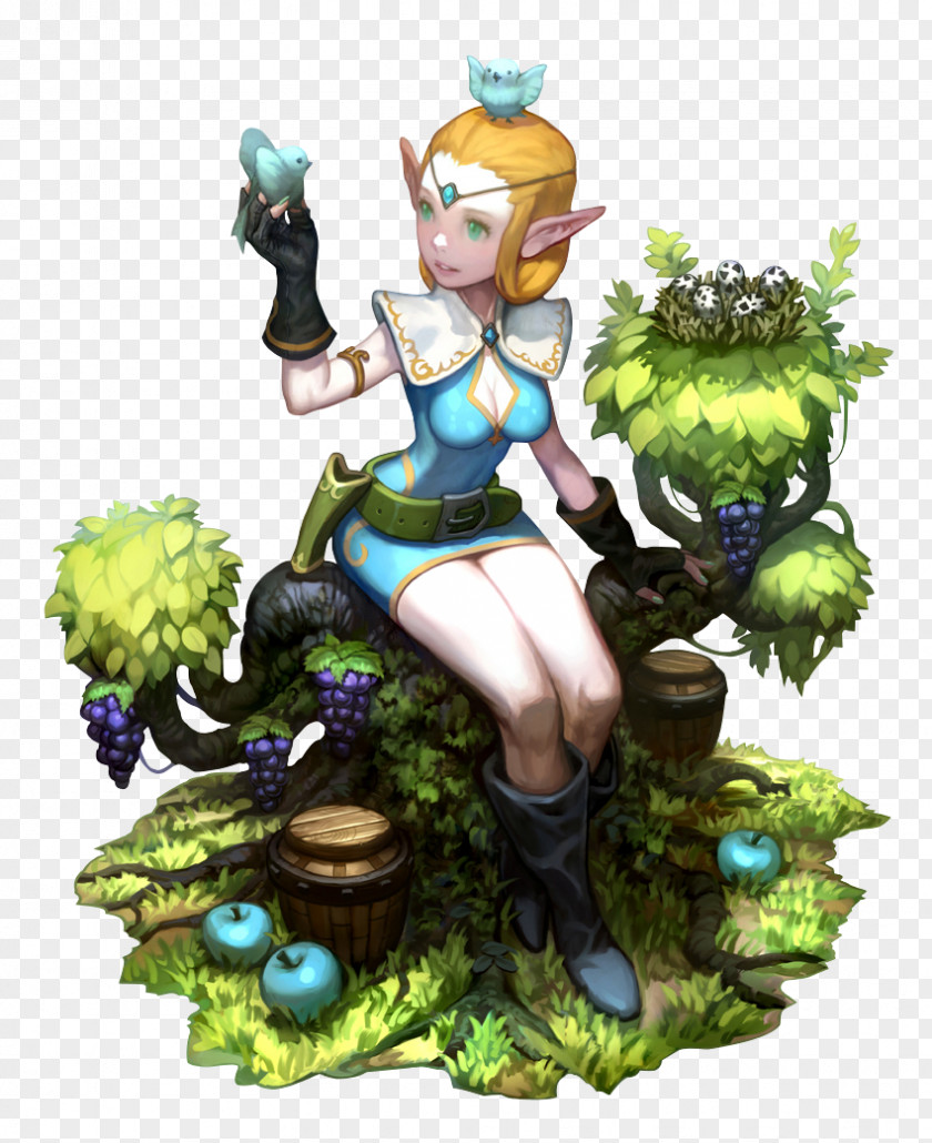 Archer Dragon Nest Ranger Game Concept Art Character PNG