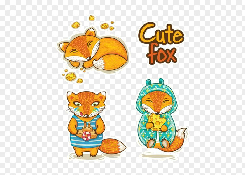 Dressed Little Fox Cloakroom Clothing Clip Art PNG