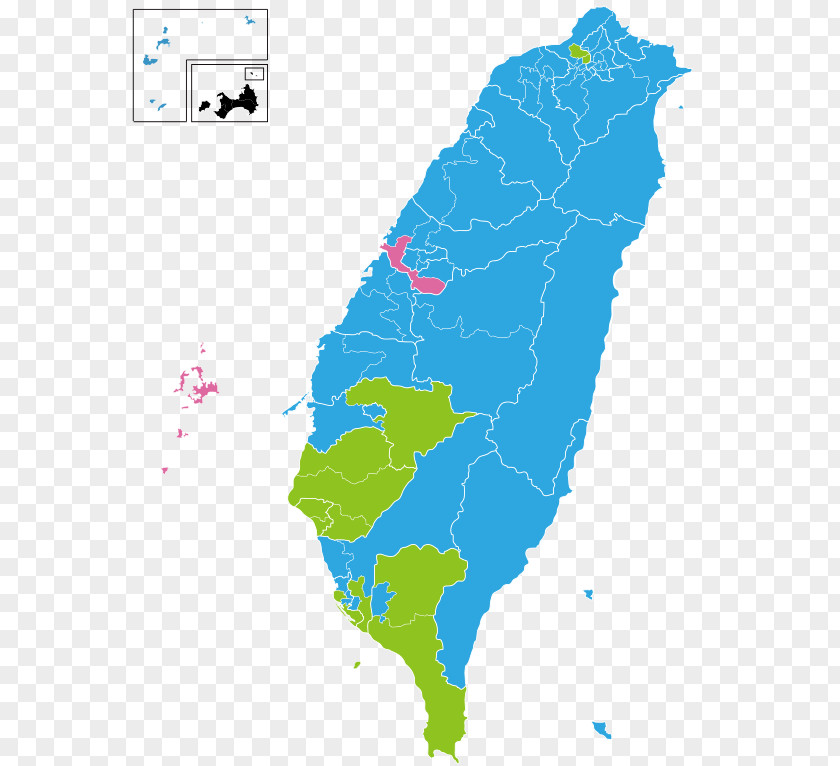 Map Taiwanese Local Elections, 2018 Vector Graphics Royalty-free Illustration PNG