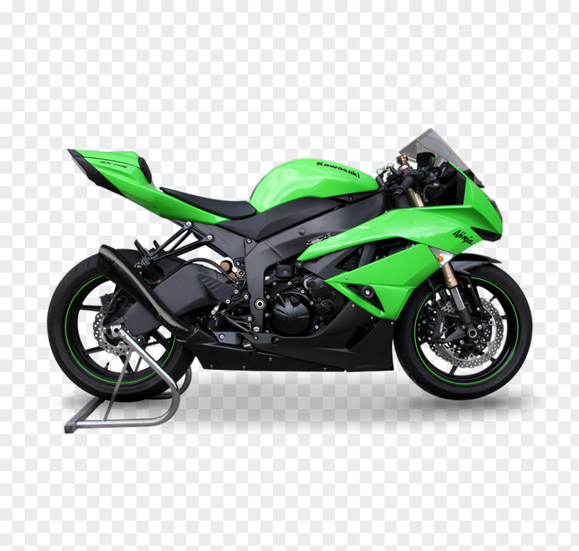 Motorcycle Exhaust System Ninja ZX-6R Kawasaki Motorcycles PNG