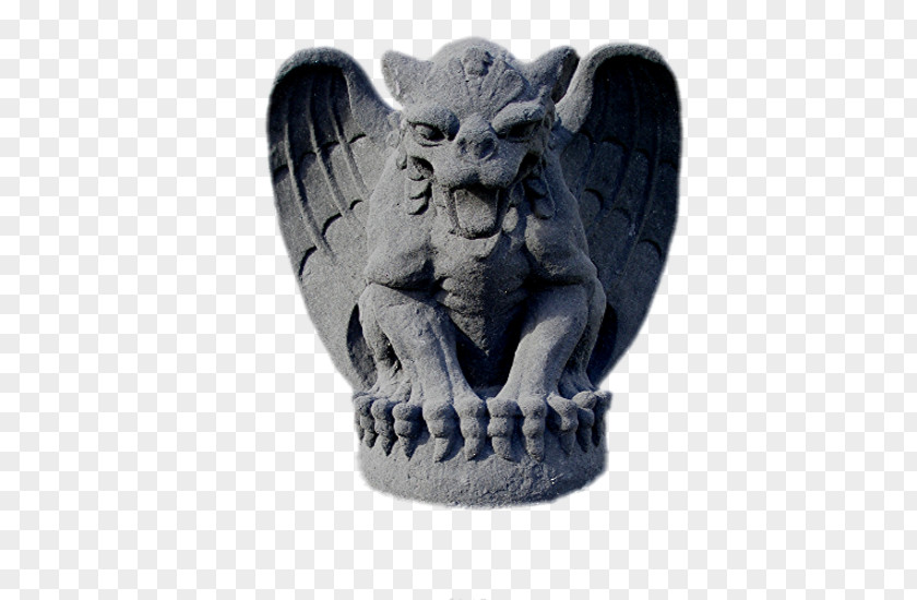 Pebble Sculpture Gargoyle Statue Stone Carving Figurine PNG