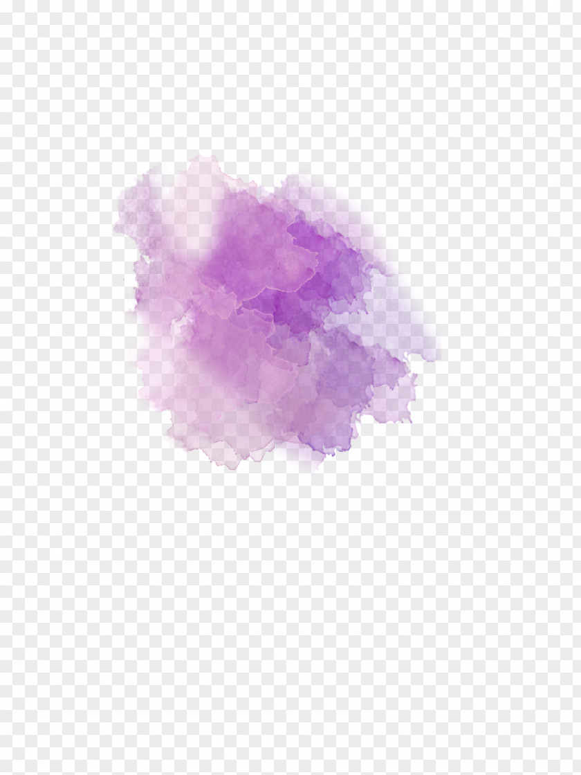 Purple Watercolor Painting PNG