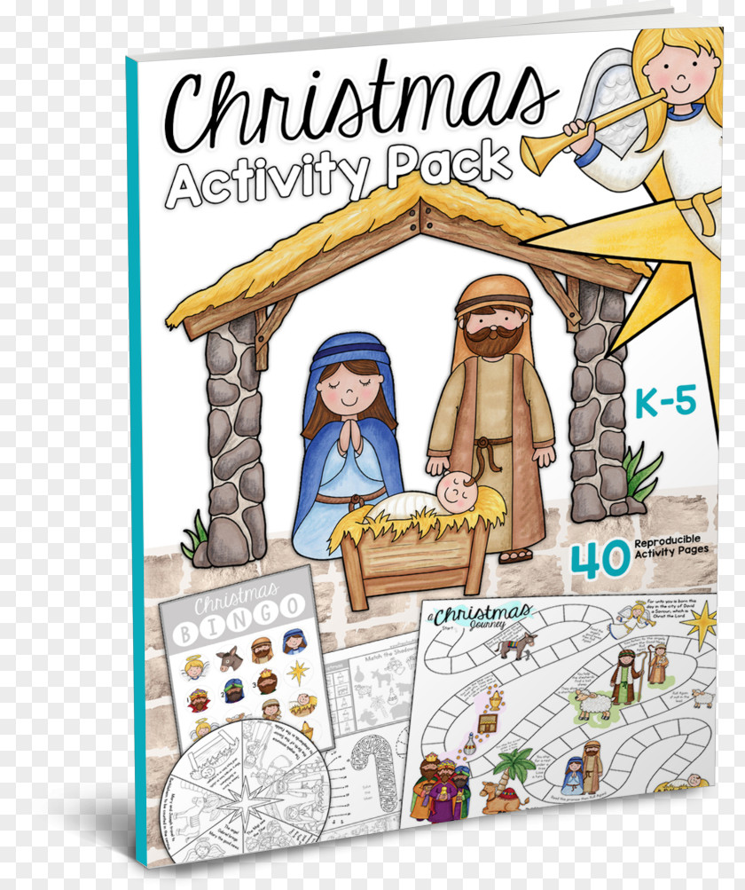 School Season Activities Bible Nativity Scene New Testament Coloring Book Child PNG