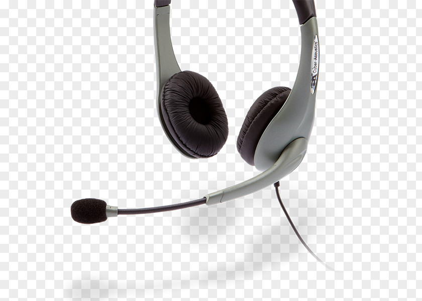 Computer Headset Microphone Headphones Audio Cyber Acoustics AC 851B AC-851B USB Stereo PNG