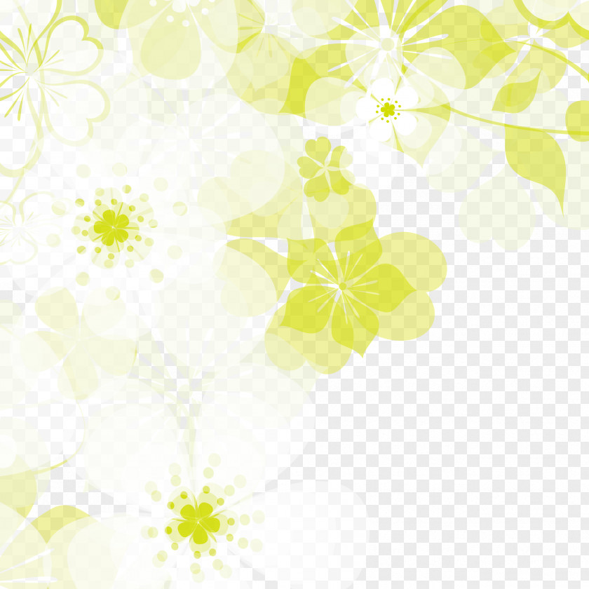 Pale Green Flowers Petal Desktop Wallpaper Flora Pattern PNG