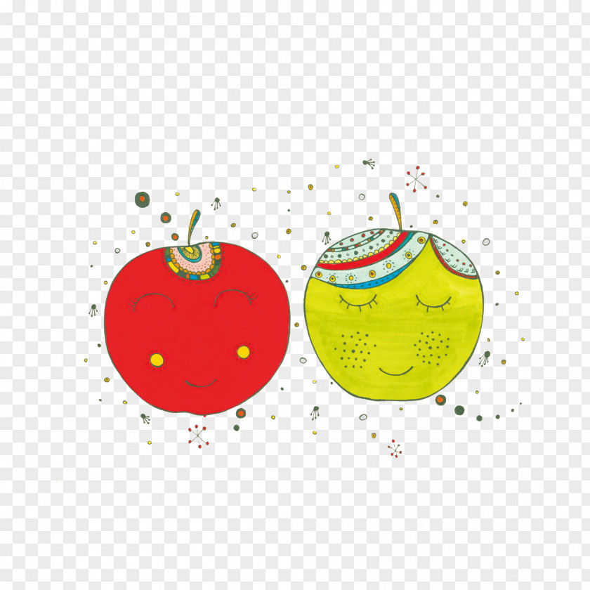 Apple Smiling Face Icon PNG