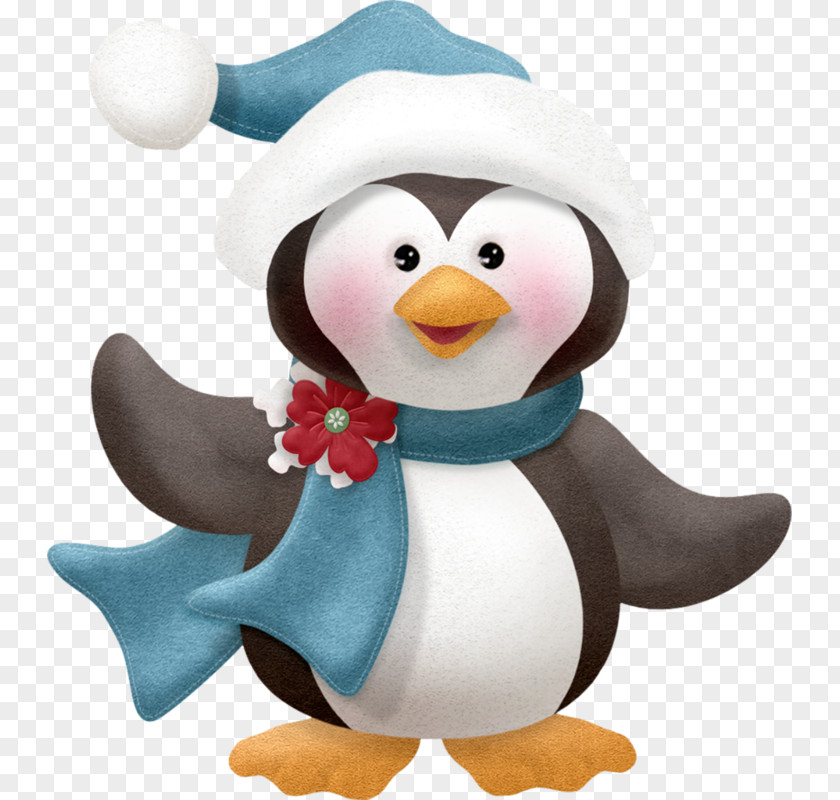 Baby Penguin Christmas Card Advent Clip Art PNG