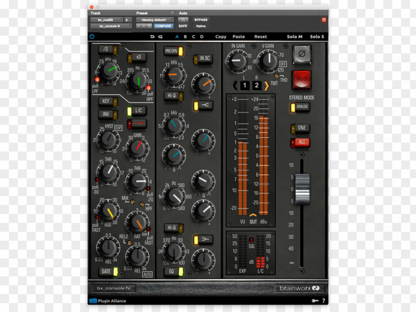 Brainworx Plug-in Sound System Console Analog Signal PNG