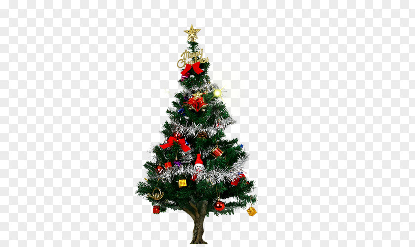 Christmas Tree Santa Claus Card Holiday PNG