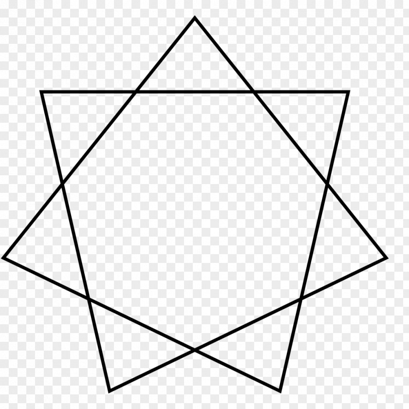 Heptagram Star Polygon Heptagon Geometry PNG