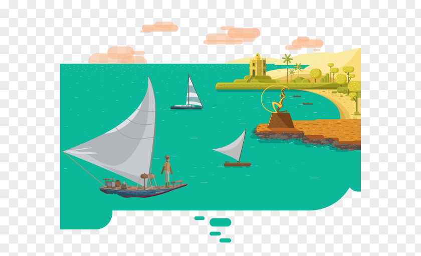 Illustration Water Resources Ecosystem Boat PNG
