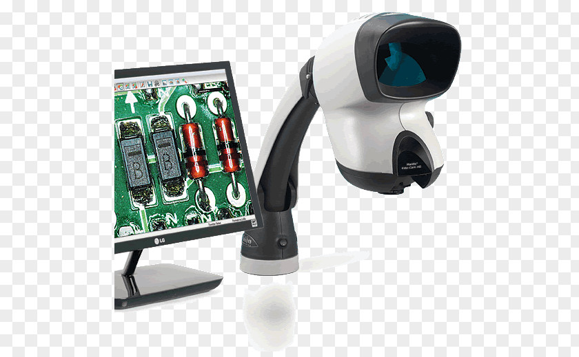 Microscope Printed Circuit Board Stereo Digital Mantis Elite PNG