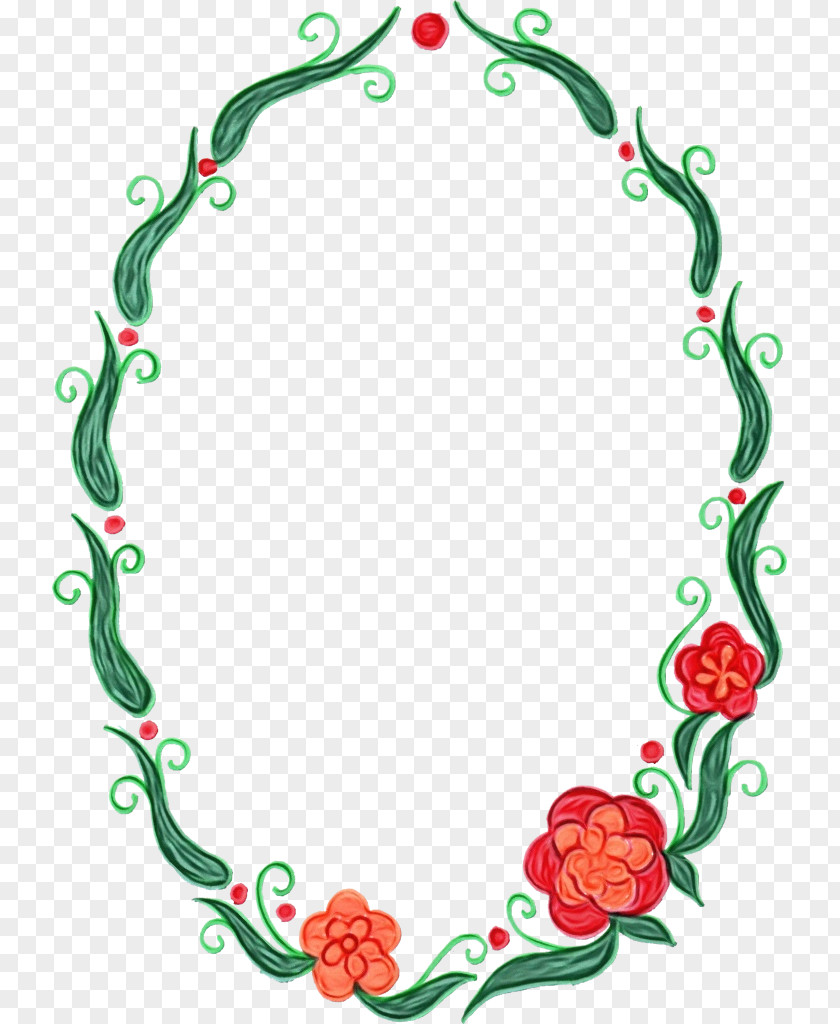 Plant Ornament Background Watercolor Frame PNG