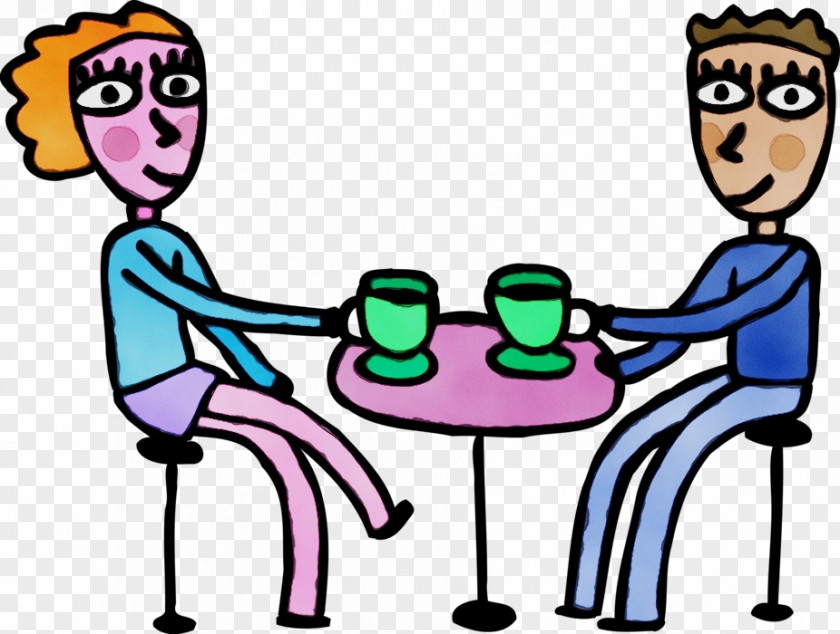 Table Sharing Cartoon Male Behavior Line Human PNG