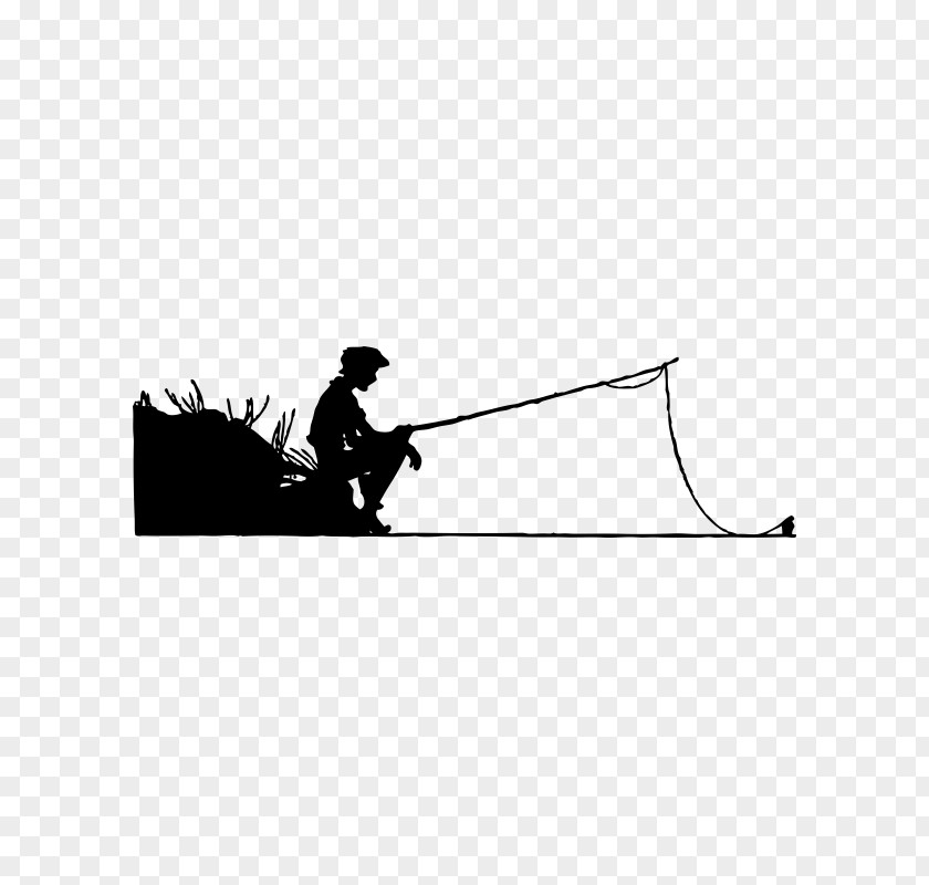 Fisherman Sticker Fishing Rods Text Виниловая интерьерная наклейка PNG