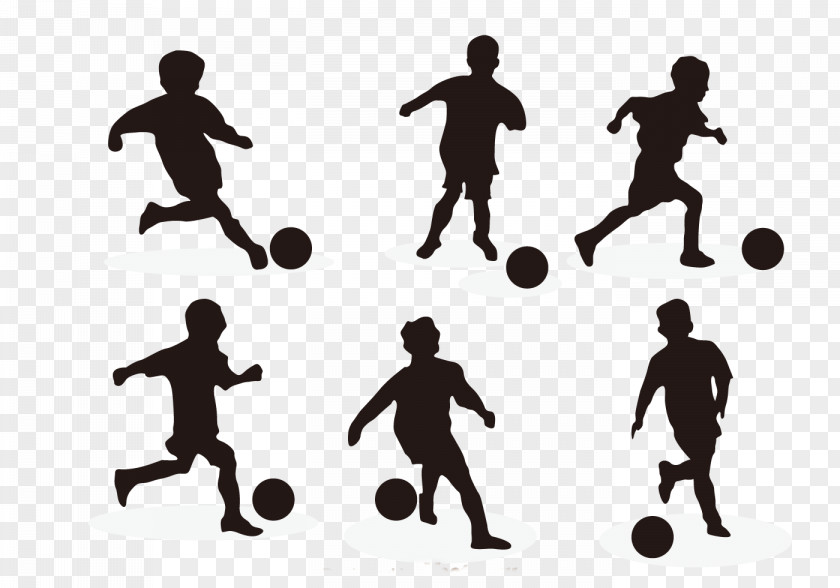 Football Action Tips Player Silhouette PNG