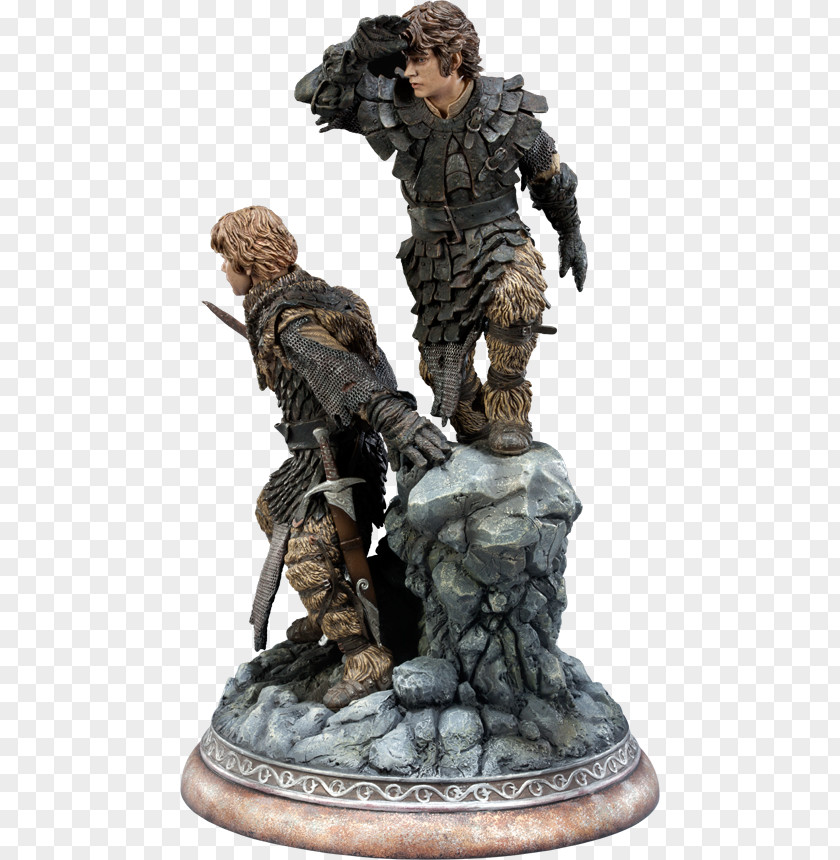 Frodo Lord Of The Rings Baggins Samwise Gamgee Bilbo Statue PNG
