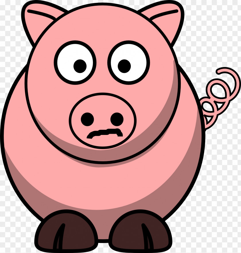 Pig Piglet Roast Cartoon Clip Art PNG