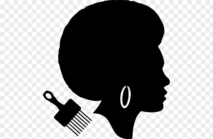 Silhouette African American Male Clip Art PNG