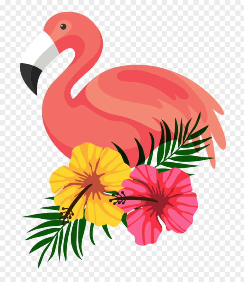 Summer Flamingo Clip Art PNG