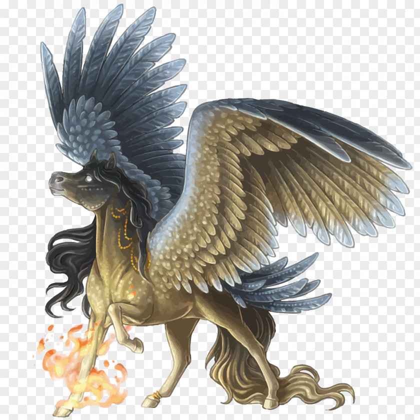 Vector Flame Pegasus Download PNG