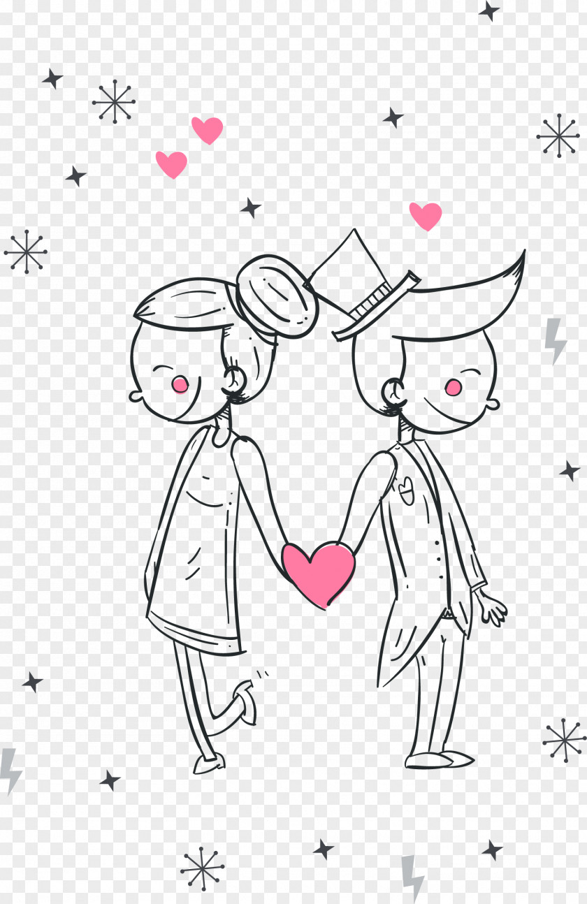 Caring Drawing Love Image Wedding Vector Graphics PNG