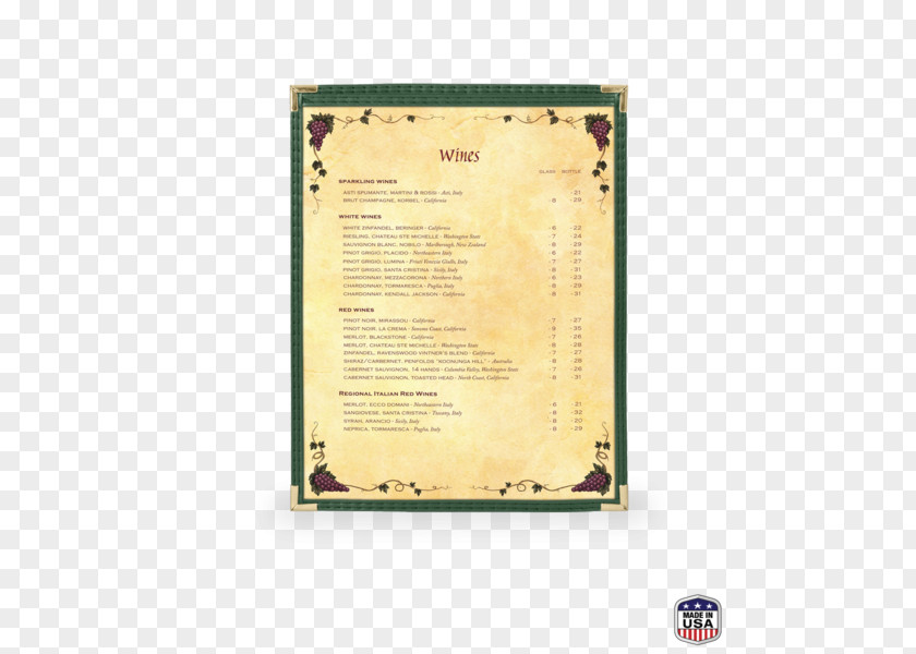 Menu The Shoppe Paper Artificial Leather Poster PNG