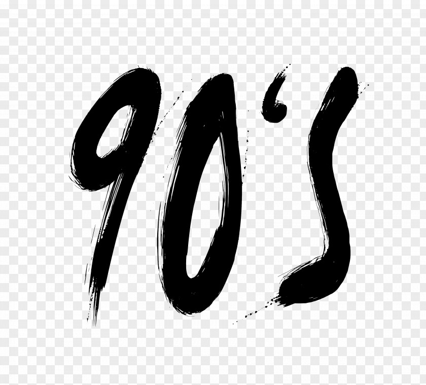 90 1990s Lettering Graphic Design PNG