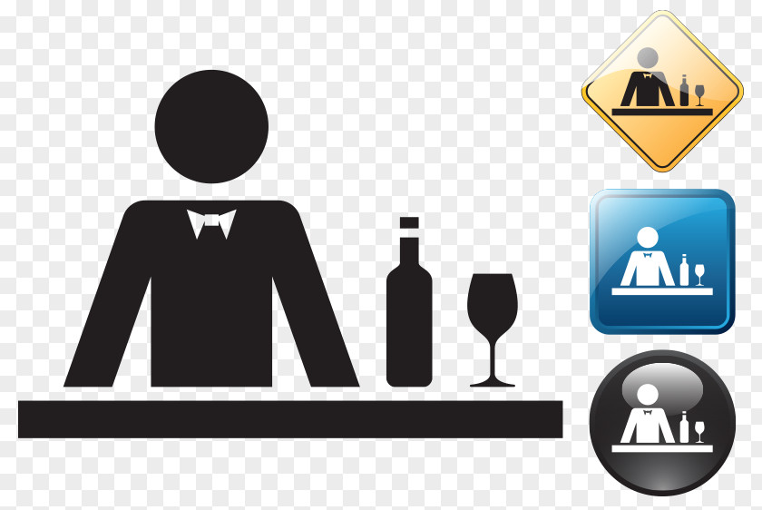 Bartender Logo Pictogram Icon PNG